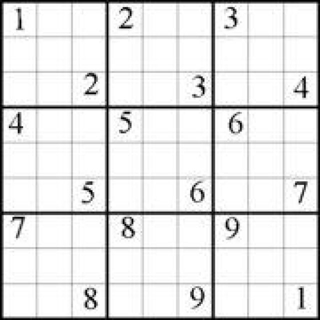 Konkurs Sudoku