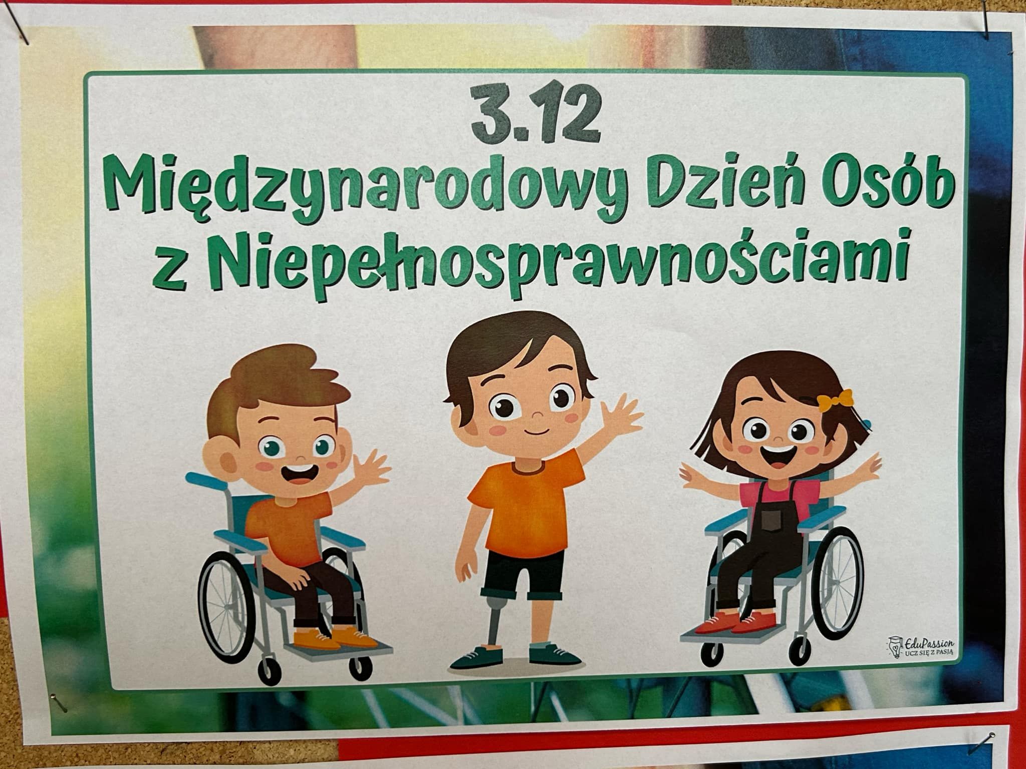 ,,MIĘDZYNARODOWY  DZIEŃ  OSÓB   NIEPEŁNOSPRAWNYCH”-3.12.2024r.