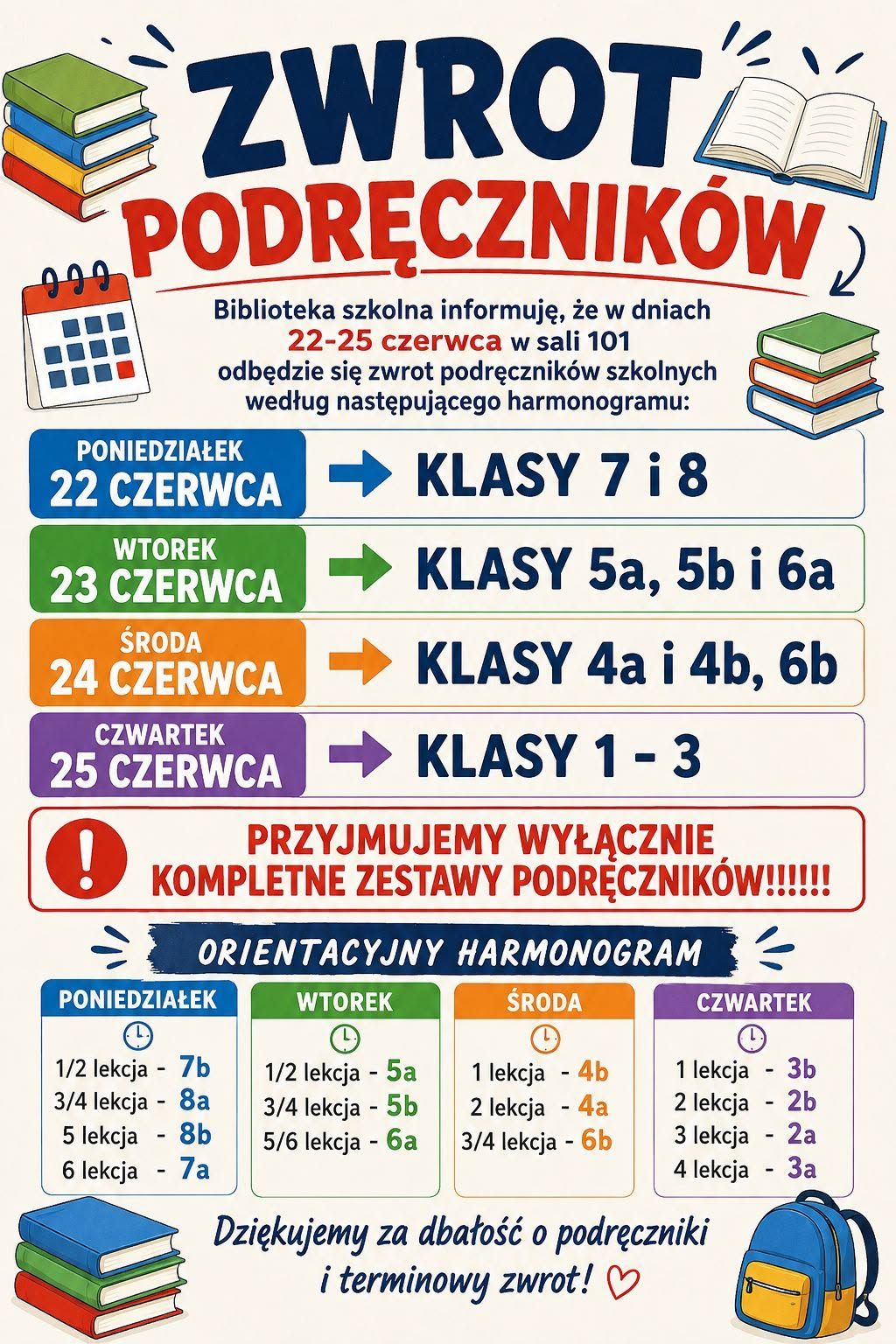 ZWROT PODRĘCZNIKÓW